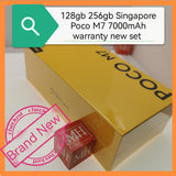 Sealed Singapore Poco M7 warranty new set