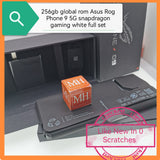256gb global rom Asus Rog Phone 9 5G white snapdragon gaming full set