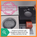 Original Authentic Singapore Oppo Enco Clip 2 Grey Hi res audio warranty full set