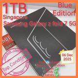 1tb Singapore Samsung Galaxy z fold 7 5G snapdragon blue foldable warranty full set