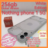 256gb global nothing phone 1 5G white snapdragon with led lights effects set