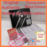 Original authentic nothing ear (2024) edition transparent black warranty full set