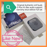Original Authentic Singapore cmf buds 2 Plus Hi-Res audio support blue warranty full set
