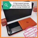 512gb support google gms Motorola Moto razr 50 5G orange foldable set