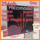 256gb 16gb global version red magic 6 pro 5G snapdragon gaming grey full set