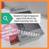 Sealed 512gb Singapore oppo find x8 pro 5g black warranty new set