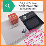 Original Technics AZ60M2 blue ANC earbuds full set