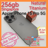 256gb Singapore apple iphone 15 pro 5G natural titanium set