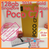 128gb 2026 feb Singapore Poco C71 gold warranty full set
