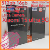 512gb 16gb Singapore official Xiaomi 15 ultra 5G snapdragon Leica camera warranty new set