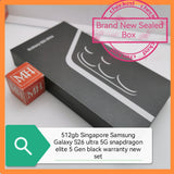 512gb Singapore Samsung Galaxy s26 ultra 5G snapdragon elite 5 black warranty new set