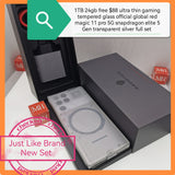 1tb 24gb free $88 ultra thin gaming uv tempered glass official global red magic 11 pro 5G snapdragon elite 5 Gen transparent silver full set