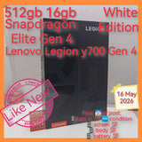 512gb 16gb official Lenovo legion y700 gen 4 snapdragon gaming white full set
