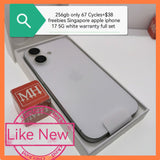 256gb 67 Cycles+freebies Singapore apple iphone 17 5G white warranty full set