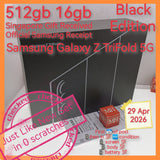 512gb 16gb Singapore gift received Samsung Galaxy Z TriFold 5G snapdragon black Warranty full set