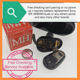 Free checking can't pairing or no power up n express battery replacement Sony WF-SP800N buds or any others series and also many other brands