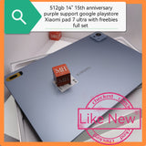 512gb 14" 15th anniversary purple Xiaomi pad 7 ultra support google playstore with freebies full set