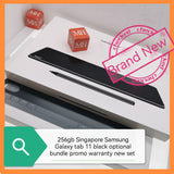 256gb Singapore Samsung Galaxy tab S11 black optional bundle promo warranty new set