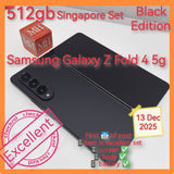 512gb Singapore official Samsung Galaxy z fold 4 5g black snapdragon foldable set