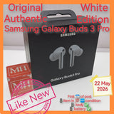 Original Authentic Singapore Samsung Galaxy buds 3 pro white full set