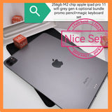 256gb M2 chip apple ipad pro 11" wifi grey optional bundle promo set