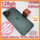 128gb Singapore apple iphone 13 Pro Max 5G green set