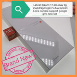 Latest official Xiaomi 17 pro max 5g n 17 pro snapdragon 5 gen support google gms new set