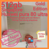 512gb Singapore official Huawei pura 80 ultra gold support google gms via Gbox n Microg warranty full set