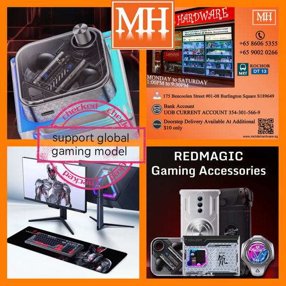 Redmagic gaming accessories l shadow blade 2 l dao tws l cooler fan l cooling case l tempered glass l computer gaming items