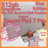 512gb new march gift $68 freebies Xiaomi pad 7 pro blue snapdragon warranty full set