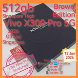 512gb 2026 gift Singapore official Vivo X300 pro 5G brown warranty full set