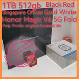 1tb 512gb Official Singapore Honor Magic V6 5G Fold pwp promo warranty sealed box set