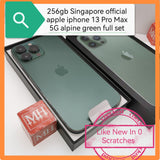 256gb Singapore official apple iphone 13 Pro Max 5G alpine green full set