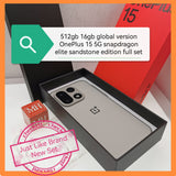 512gb 16gb global version OnePlus 15 5G snapdragon elite 5 sandstone full set