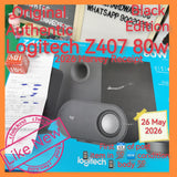 Original Authentic 2026 receipt Logitech Z407 80w home entertainment computer speaker with subwoofer n music controller black Warranty full set