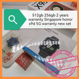 512gb 256gb 2 years warranty honor x9d 5G optional bundle promo warranty new set