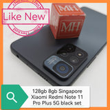 128gb 8gb Singapore Xiaomi Redmi Note 11 Pro Plus 5G black set
