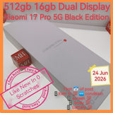 512gb 16gb Dual Display official Xiaomi 17 Pro 5G black full set