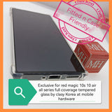 Exclusive for red magic 10s 10 n Air full coverage tempered glass by clasy Korea at mobile hardware