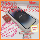 256gb Singapore apple iphone 14 pro 5g black full set