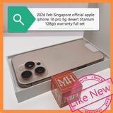 2026 warranty Singapore apple iphone 16 pro 5g desert titanium 128gb warranty full set