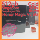512gb Singapore honor magic v5 5g snapdragon elite foldable warranty new set