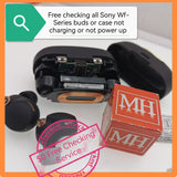 Free checking Sony wf-1000xm4 charging case no power up n not charging due water or dropped also buds battery replacement Apple Sony Samsung Sennheiser JBL Jabra Technics etc models