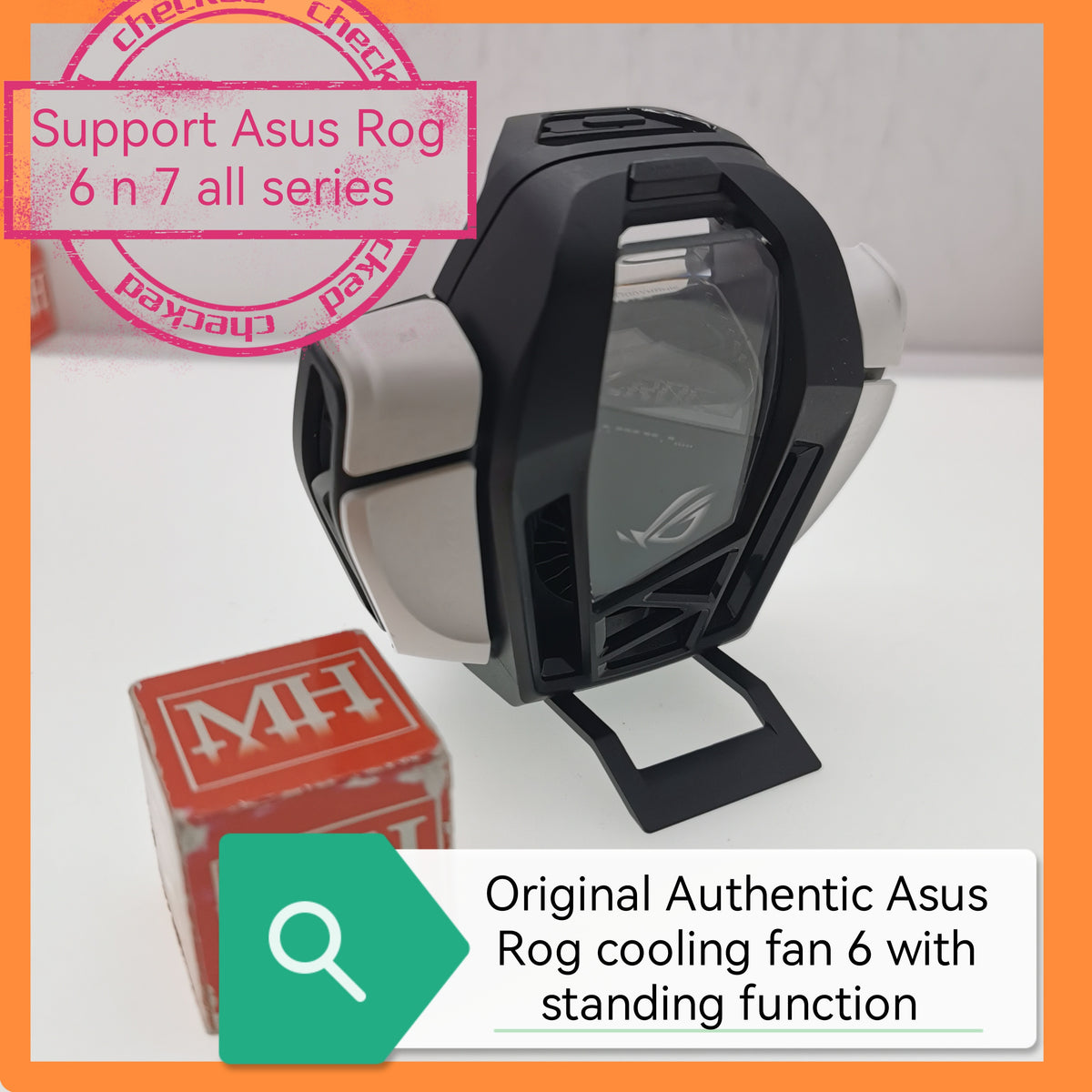 Original Authentic Asus Rog aeroactive cooling fan 6 with standing fun ...