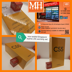 New sealed Singapore official realme c55 256gb warranty set