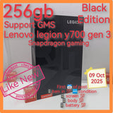 256gb Lenovo legion y700 gen 3 black snapdragon gaming wifi full set