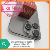 256gb Singapore apple iphone 15 pro 5G natural titanium set
