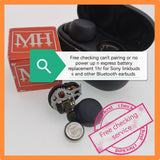 Free checking can't pairing or no power up n express battery replacement 1hr for Sony linkbuds s and also other Bluetooth earbuds