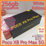 256gb Singapore official Poco X8 Pro Max 5G white warranty full set
