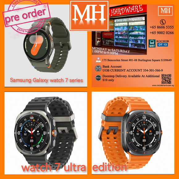 Singapore official Samsung Galaxy watch 7 l watch 7 ultra warranty new Mobile Hardware